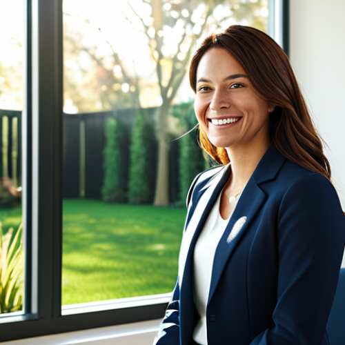 Home 30 **
A professional female rehabilitation counselor in a modest blazer and slacks, smiling warmly while consulting with a patient in a bright, modern therapy office. Sunlight streams through a window overlooking a peaceful garden. Fully clothed, appropriate attire, safe for work, perfect anatomy, natural proportions, professional photography, high quality, family-friendly.
**