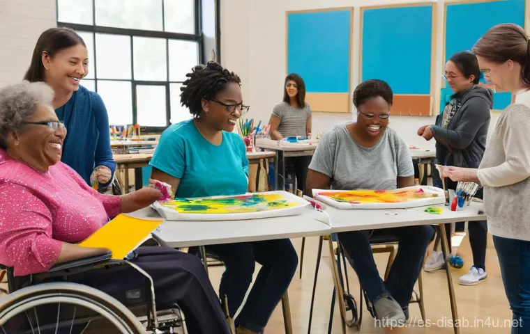 장애인재활상담사와 신체 장애 지원 - **Prompt: A futuristic and empowering scene where a young woman with a spinal cord injury, wearing a...