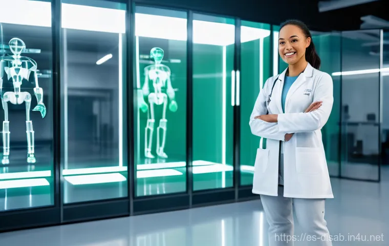 장애인재활상담사 직무별 역량 평가 - **Prompt 2: Collaborative Skill Development and Innovation**
    "A dynamic scene in a modern rehabi...