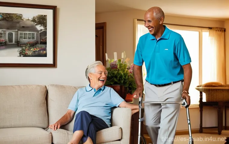 장애인재활상담사 상담 목표 달성 - **Prompt 1: "The Painter's Renewed Purpose"**
    A heartfelt portrait of a middle-aged woman, perha...