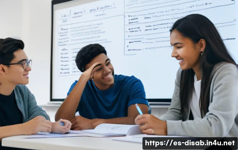 장애인재활상담사 학습 스터디 팁 - "A diverse group of university students, male and female, from various ethnic backgrounds, are activ...