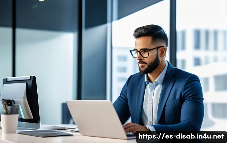 장애인재활상담사 연봉 협상 팁 - A professional rehabilitation specialist in a modern clinic setting, reviewing a detailed portfolio ...