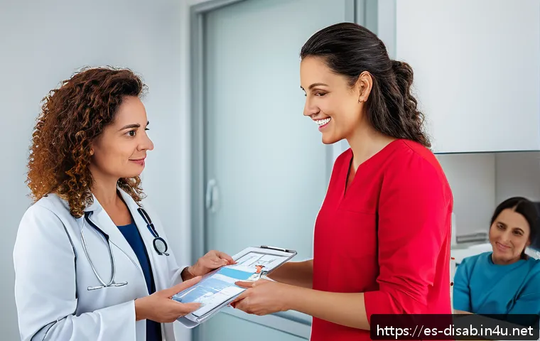 장애인재활상담사 자격증 취득 과정 - A professional multidisciplinary rehabilitation team working collaboratively in a modern clinic sett...